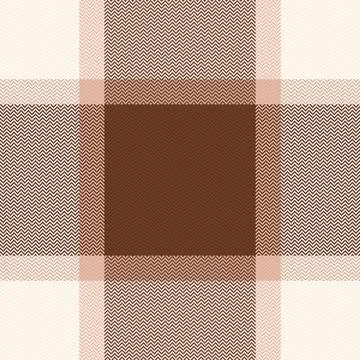 This elegant herringbone plaid pattern features a warm brown and beige color  Stock Illustration
