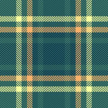 Elegant herringbone plaid pattern in muted teal, pale yellow, and peach ton.. Stock Illustration