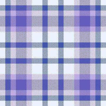 Elegant herringbone plaid pattern in soft purple and blue hues on a white bac Stock Illustration