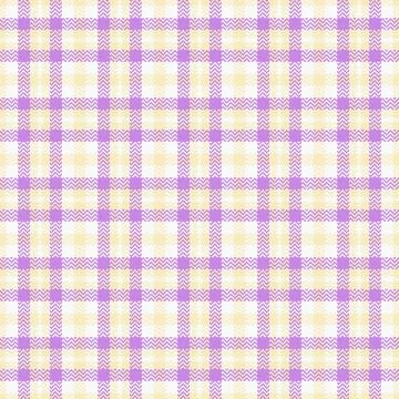 Elegant herringbone plaid pattern in soft lilac and pale yellow. This timeles Stock Illustration