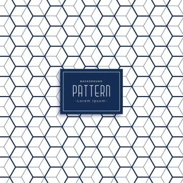 Elegant hexagonal 3d cube style pattern background Stock Illustration