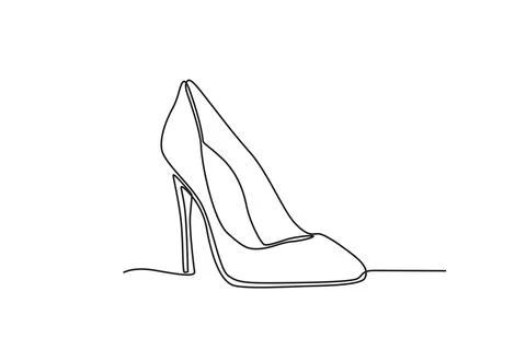 An elegant high-heel Stock Illustration
