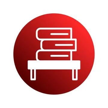 Elegant illustration of a stack of books on a shelf representing knowledge .. 库存插图
