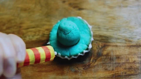 Elegant ingredient sequence of finishing handmade Mexican hat cookies Stock Footage 342156131