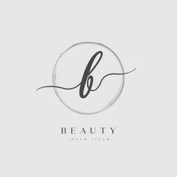 Elegant Initial Letter Type B Logo Stock Illustration