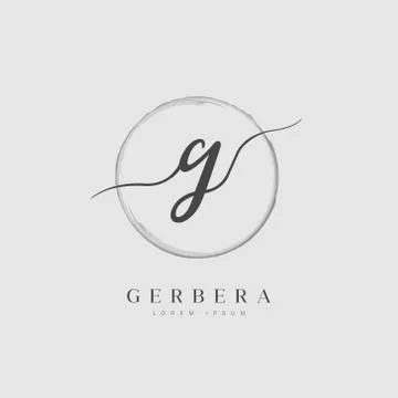 Elegant Initial Letter Type G Logo Stock Illustration