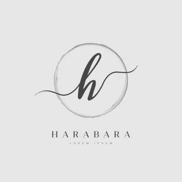 Elegant Initial Letter Type H Logo Stock Illustration