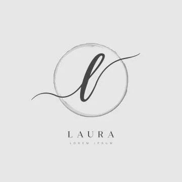 Elegant Initial Letter Type L Logo Illustrazione stock