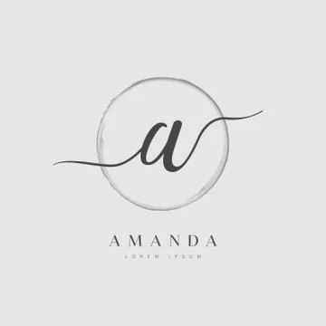 Elegant Initial Letter Type A Logo Stock Illustration