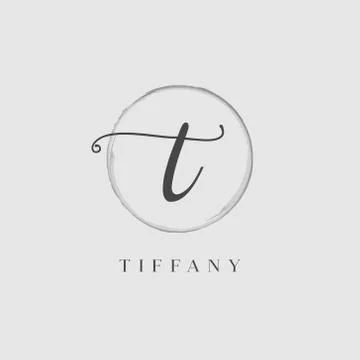 Elegant Initial Letter Type T Logo Stock Illustration