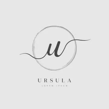 Elegant Initial Letter Type U Logo Stock Illustration