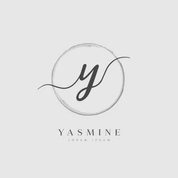 Elegant Initial Letter Type Y Logo Stock Illustration