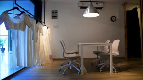 Elegant Interior of a Showroom Stock Footage 145120397