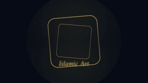Elegant Islamic Geometric Pattern Frame Overlay for Background Design Stock Footage 336879419