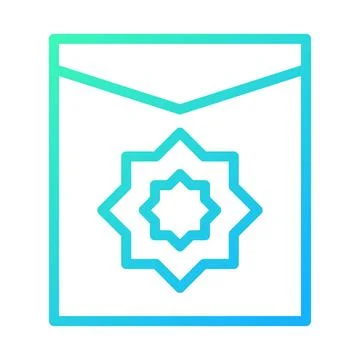 Elegant Islamic Geometric Pattern in a Square Frame Stock Illustration