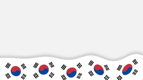 Elegant Korean Flag Remembrance Background for Military Appreciation and Pa.. Stock Footage 340072814
