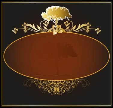 Elegant Label Stock Illustration