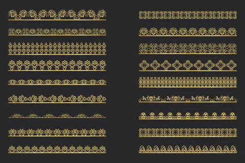 Elegant Lace Borders Frames laser cut Stock Illustration