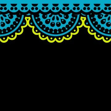 Elegant Lace Collar Design Vector Art Illustration for Fashion and Textile Stock-Illustration