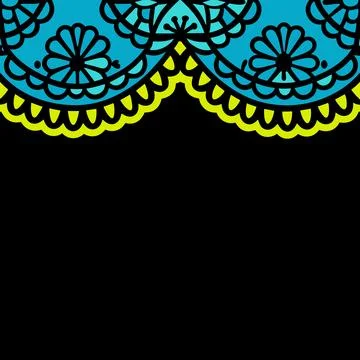 Elegant Lace Collar Design Vector Art Illustration for Fashion and Textile Illustrazione stock