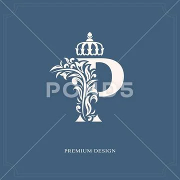 Premium Vector | Initial letter p crown logo king royal brand company logo  design vector template