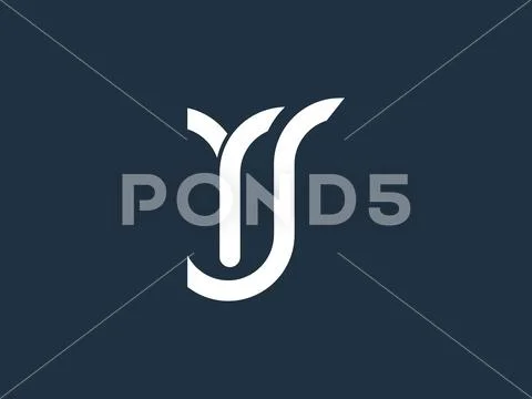 Ys y s black and white lines letter logo design Vector Image