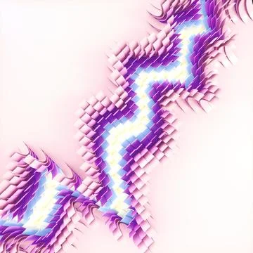 Elegant Light 3D Abstract Background Purple Blue Gradient Stock-Illustration