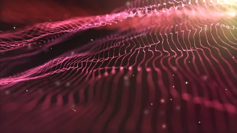 Elegant Light Mesh Grid Strings Particles seamless loop motion background Pink Stock Footage 146264510