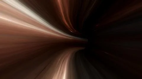 Elegant light stream curving through deep space toward a hidden core, creating Stock Illustration