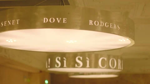 Elegant lights hanging from ceiling Stock Footage 196171971