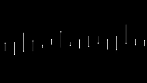 Elegant Line Art Patterns Against a Black Background Showcasing Minimalist .. 動画素材 341374285