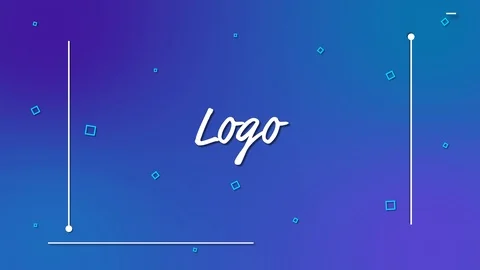 Elegant Lines Logo After Effects stock