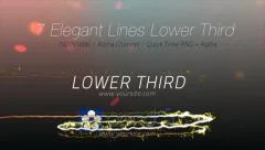 Elegant Lines Lower Third (7 pack) Stock After Effects