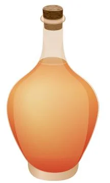 Elegant liquid bottle Stock Illustration