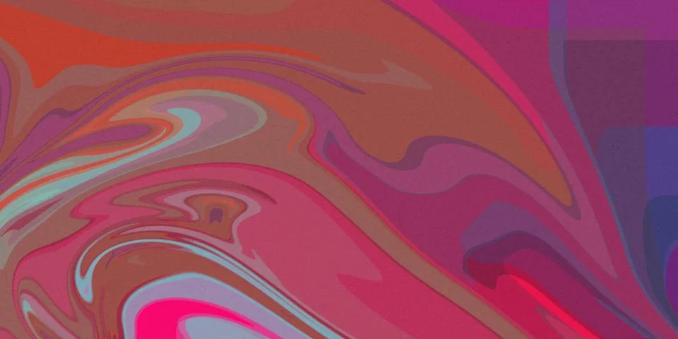 Elegant liquid silk texture with deep red and purple layered swirls Stock Illustration