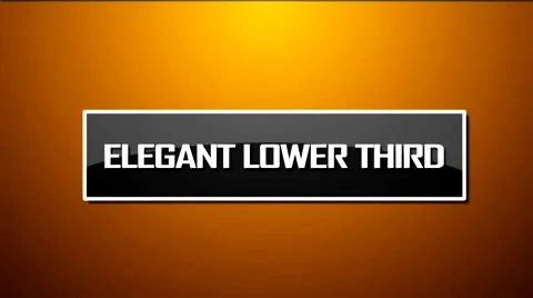 ELEGANT LOWER THIRDS Catálogo de After Effects
