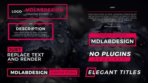 Elegant Lower Thirds 库存 After Effects