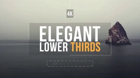 Elegant Lower Thirds 스톡 After Effects