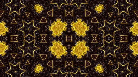 Elegant Luxurious Complex Pattern Visual Art Background Loop Stock Footage 192145821