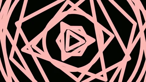 Elegant magenta geometric lines pattern on black background abstract art ba.. Stock Footage 342205690