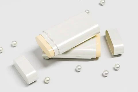 Elegant makeup Foundation Stick packaging mockup Stock-Illustration