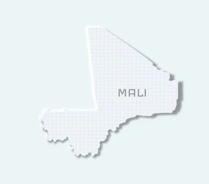 Elegant Mali map design Stock Illustration
