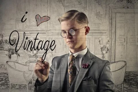 Elegant man Stock Photos
