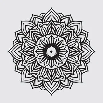 Elegant mandala design Stock Illustration