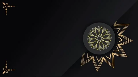 Elegant Mandala with Golden Arabesque Pattern Stock Footage 279959060