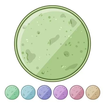 Elegant marble coaster cartoon vector graphic Stock Illustration