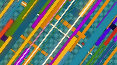 Elegant minimalist design with basic geometric elements. Lines, rectangles, dots Stock Footage 232806822