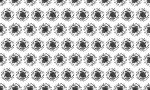 Elegant minimalist floral pattern.  Repeatable design featuring stylized da.. Stock Illustration