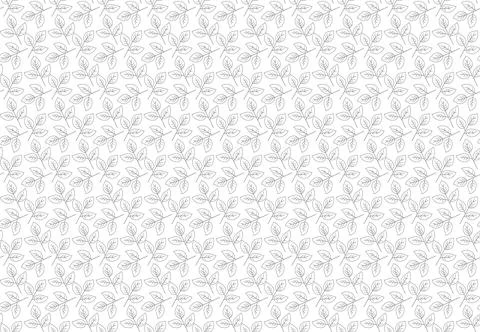 Elegant minimalist leaf pattern. Simple, repeating design ideal for textile.. Illustrazione stock