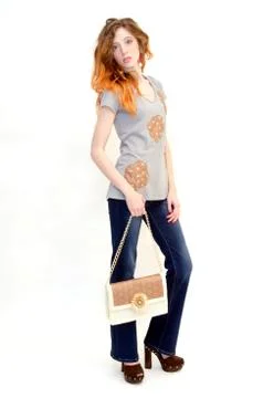 Elegant model Stock Photos